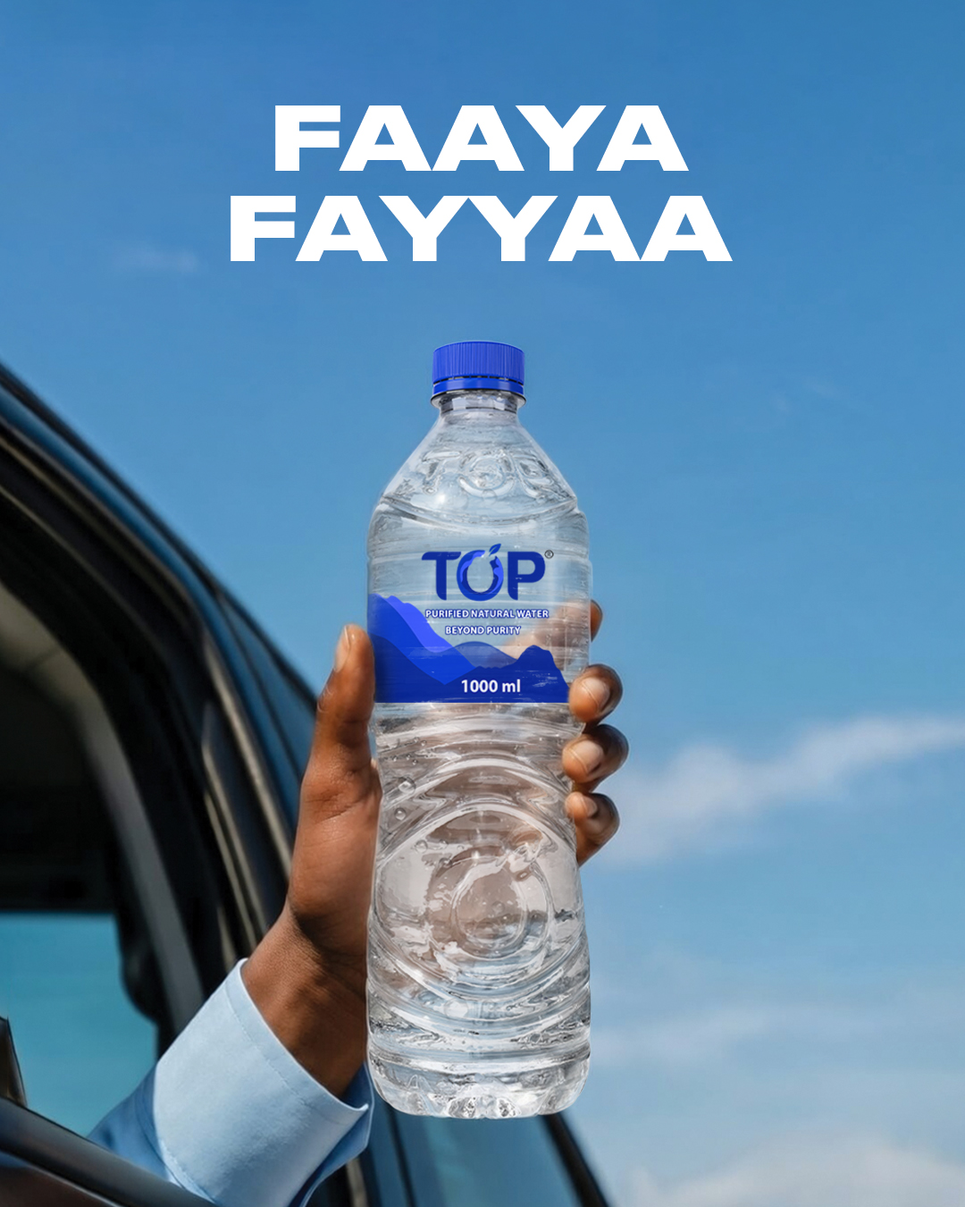 TOP Water Ethiopia Faaya Fayyaa campaign artwork